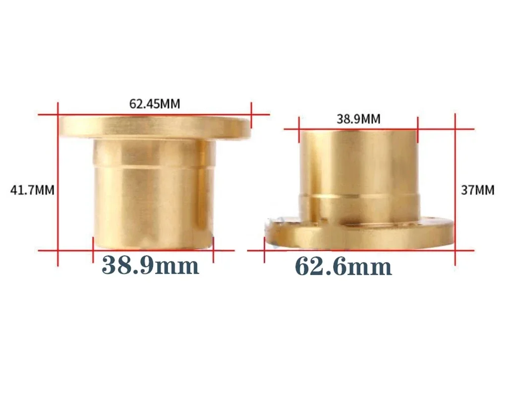 1Set Turret Milling Machine Bench Top Y Axis Lead Screw / Brass Nut Processing Accessories Lead Screw Copper Nut