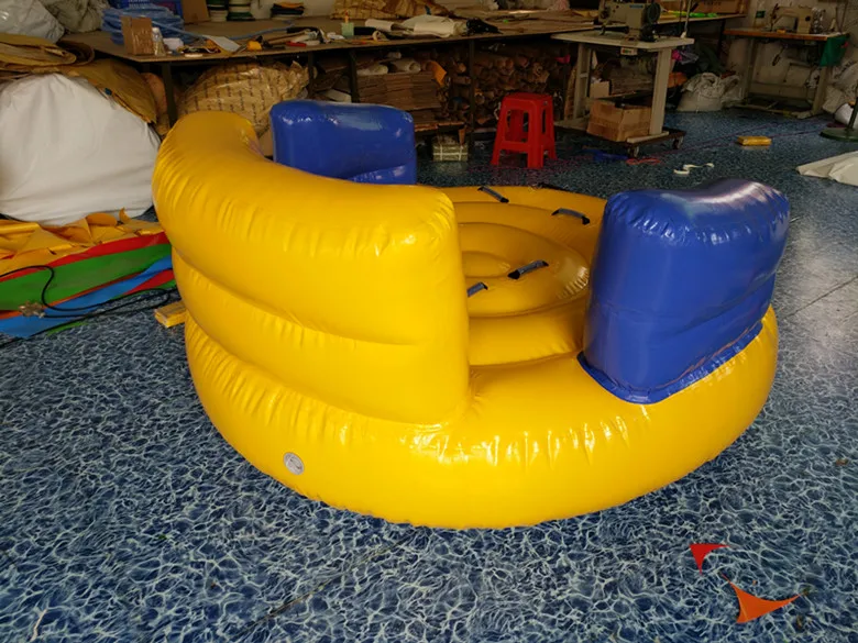 

Factory High Quality Crazy Inflatable Water Fun Towable Ski Tube Floating Drag Water Sports