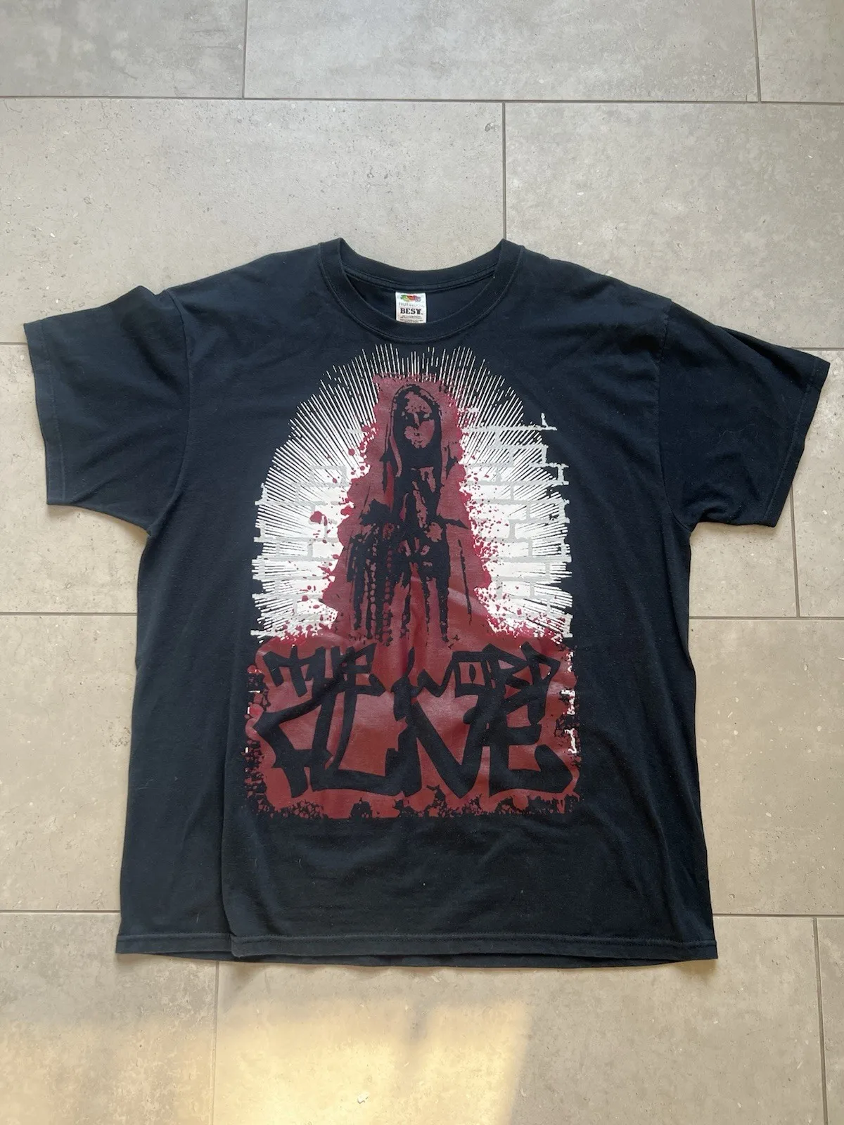 Vintage Y2K The Word Alive Metal Rock Band Promo Concert t-shirt Sz XL RARE