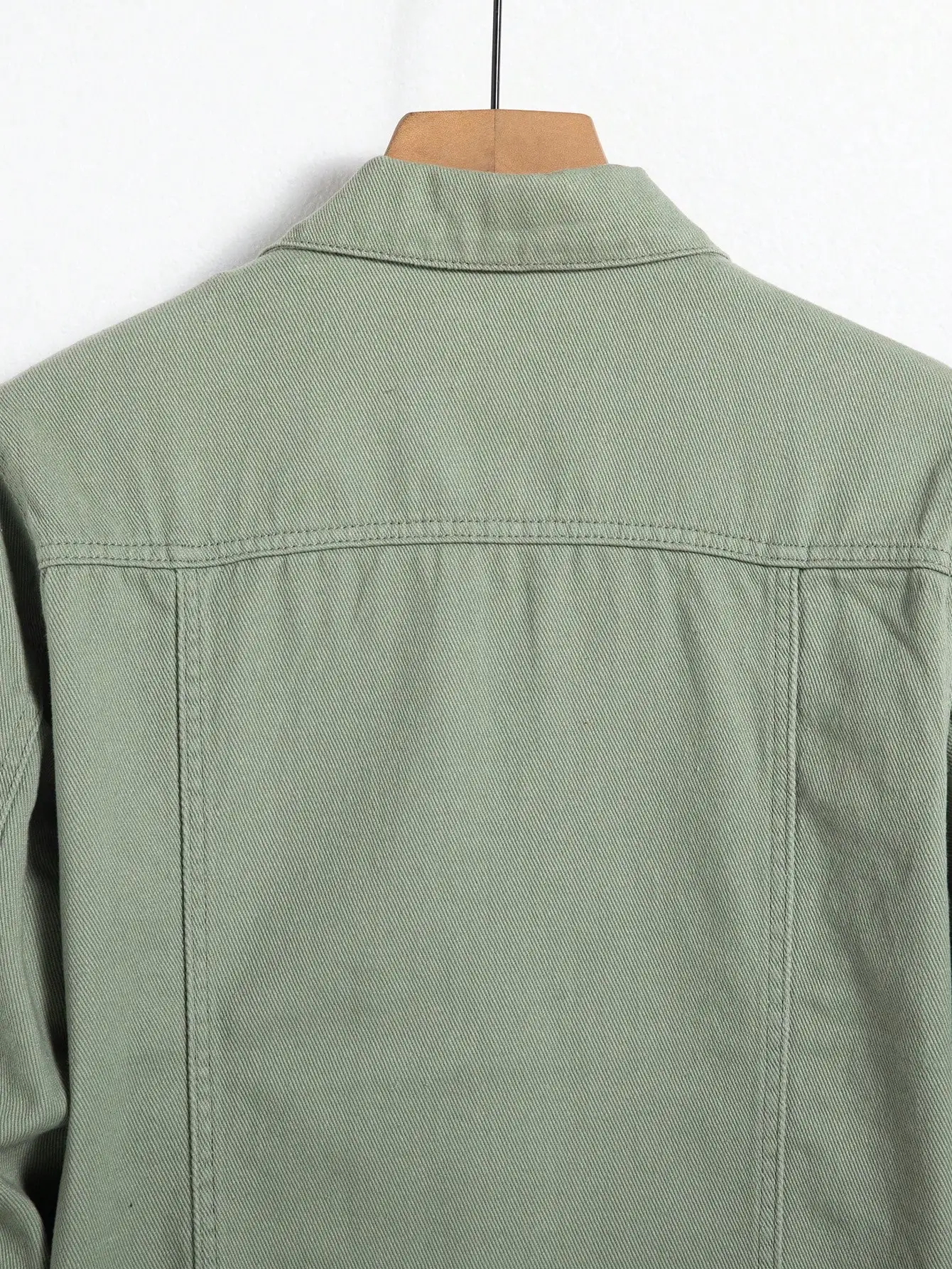 Men's Denim Jacket for Spring and Autumn. Green Coat. Fashionable, Trendy, Simple Style. For Daily Casual Wear. 10 Sa8efa262f47340e1854b8f608c02e329Z