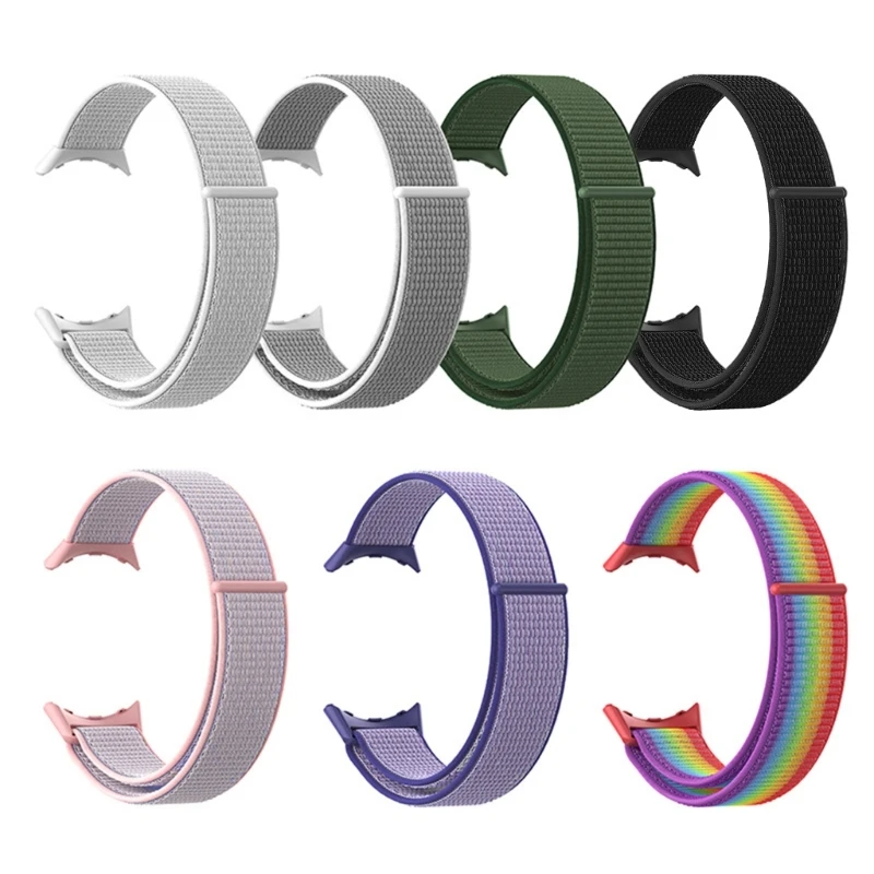For Pixel Smartwatch Band-Adjustable-Bracelet Sport-Nylon Fashionable Loop-Strap
