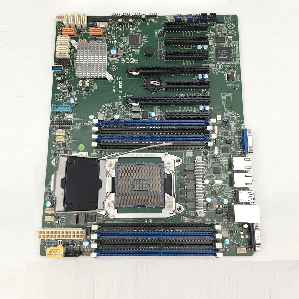 For Supermicro Industrial Package Motherboard LGA2011 E5-1600/2600 V3/V4 Family DDR4 ECC 7 PCI-E Slots X10SRL-F