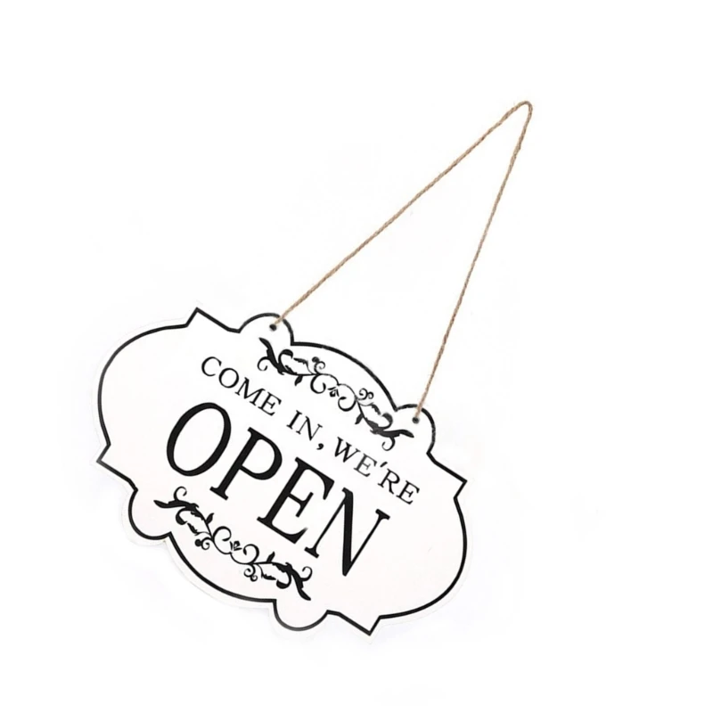 Double-Side Open Closed Sign For Store Restaurant Cafe Small Businesses