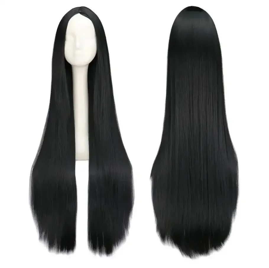 

White Wig 100CM/40 Inches Long Wigs Synthetic Heat Resistant Halloween Carnival Costume Cosplay Straight Hair Wigs