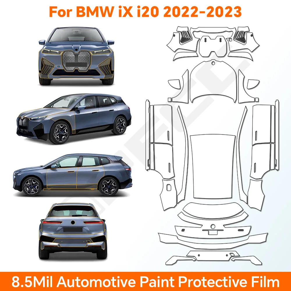 

Pre Cut PPF For BMW IX50 IX40 M60 Xdrive i20 2022 2023 Car Paint Protection Film Transparent Kit Clear Decal Body Sticker
