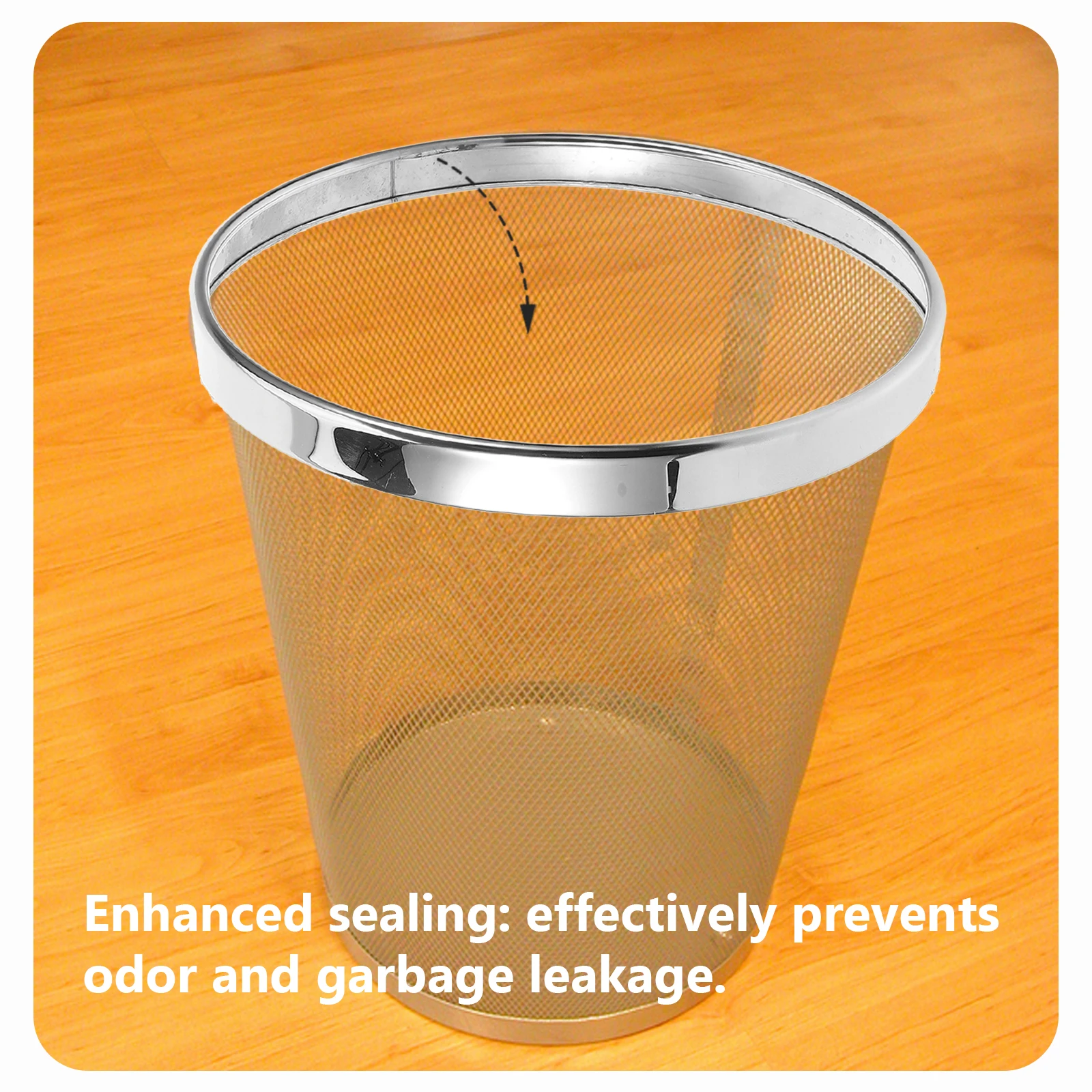 

Round Trash Garbage Can Waste Bin Fixing Reusable Plastic Bags Press Ring Garbage Can Press Ring For Office Home Use