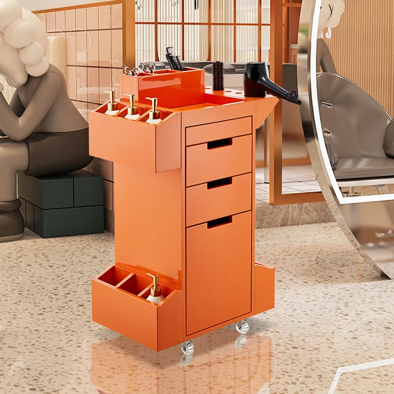 Professional hair salon spa Barbershop tool Hair salon hairdresser cutting makeup cabinet organizer case trolley for salon