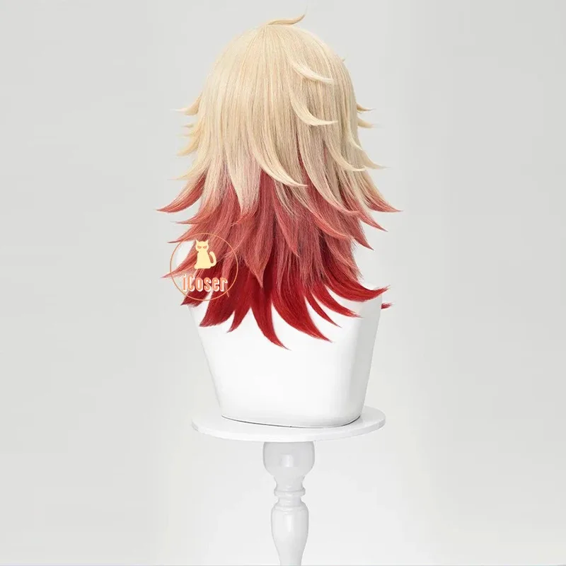 Mydei شعر مستعار تأثيري هونكاي ستار السكك الحديدية Mydeimos الشعر الأصفر الأحمر جديلة حفلة الهالوين للنساء الرجال الفتيات لعب الأدوار Propk ؛ 3,c'5.b;8' #4