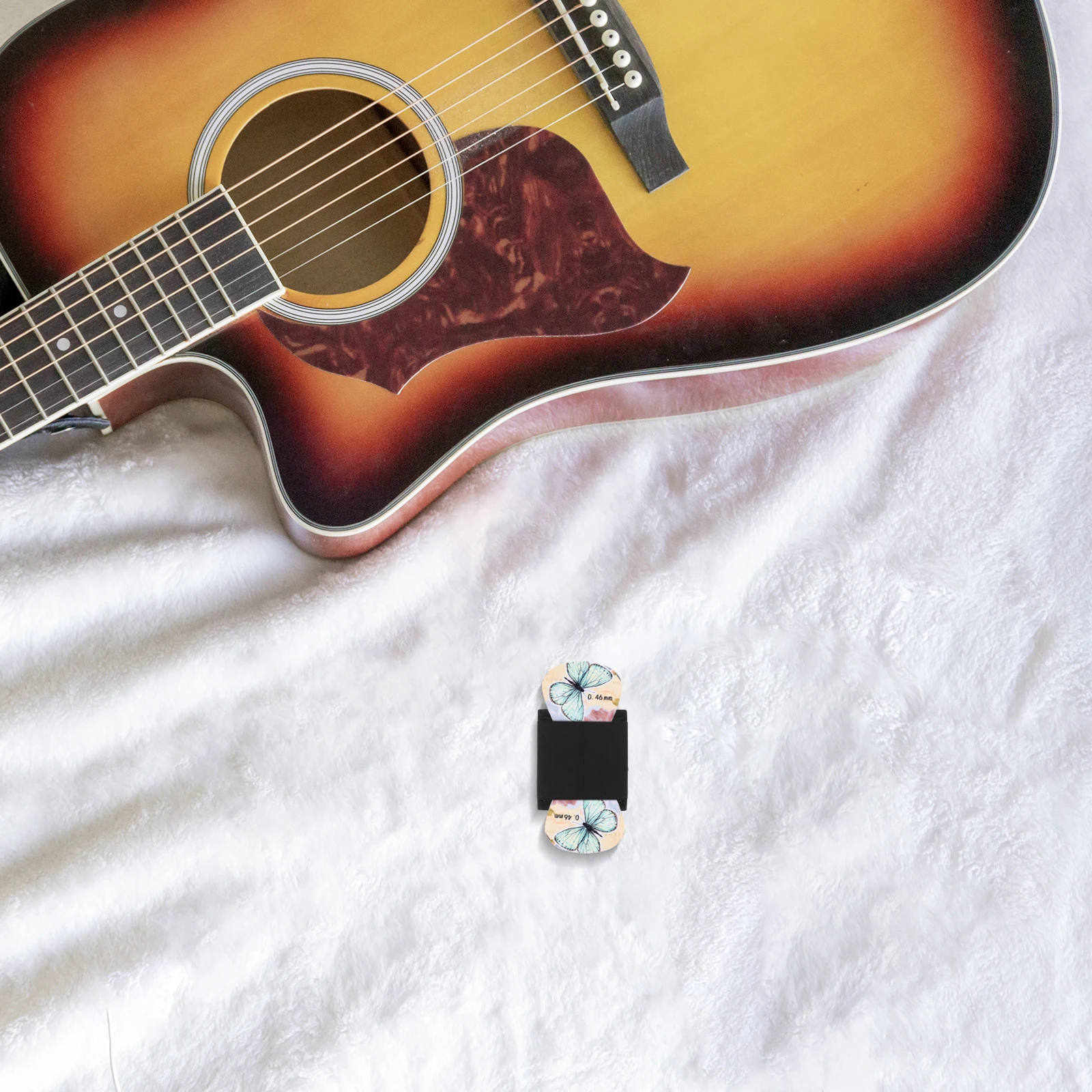 

8 Pcs Pick Clip Bass Headstock Holder Acoustic Guitar Accessories Holders Display Storage Plectrum Electric