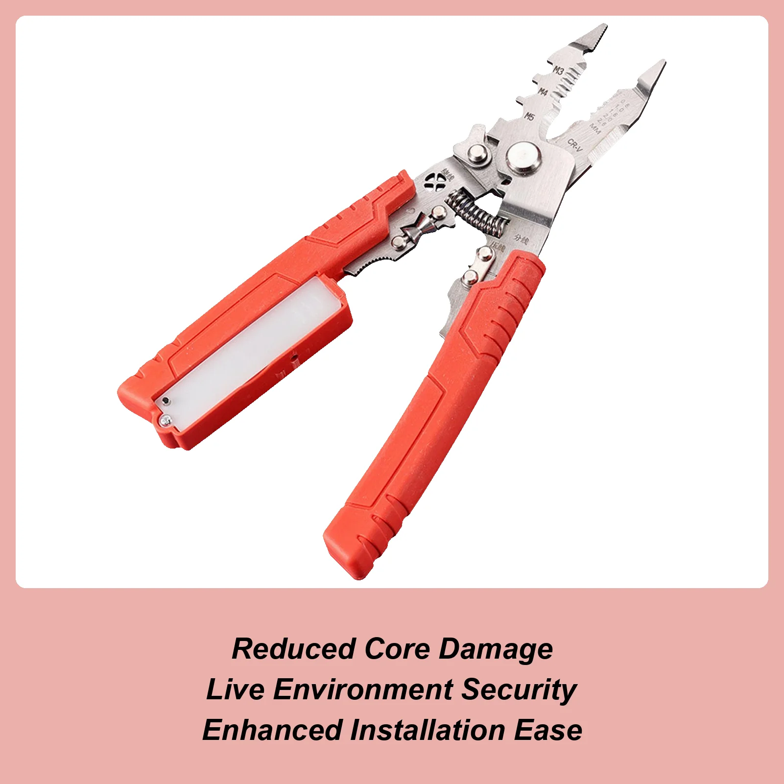 

Wire Stripper Multi-Function Electric Wire Stripping Tool Portable Crimper Cutting Multifunctional Accessories For Work Pulling