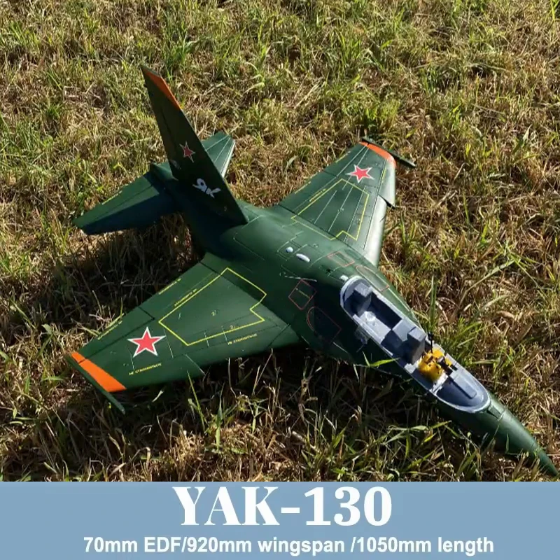 Freewing 70mm ventilador con conductos Yak-130 modelo de simulación rojo EDF RC Jet avión Hobby avión modelo de espuma avión verde