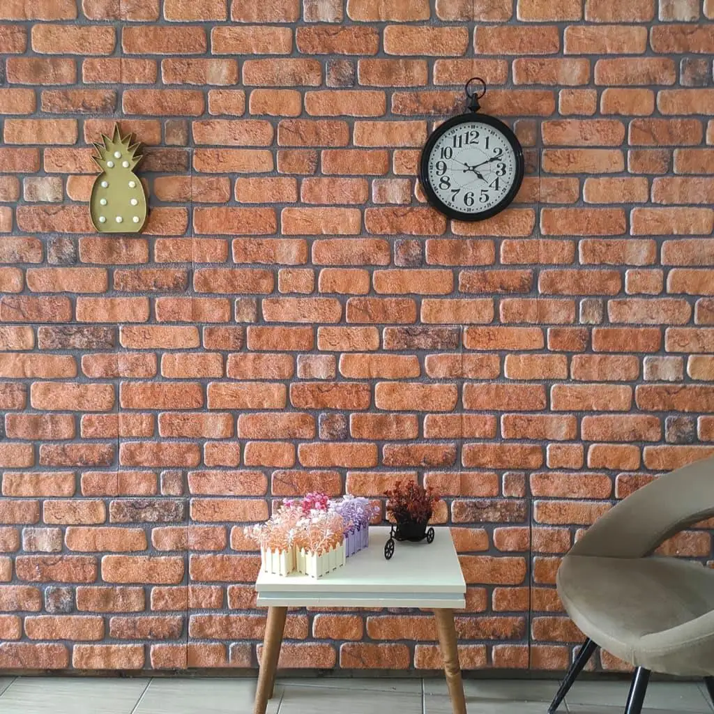 10pcs 3D EPS Wall Panels Terracotta Brick Style - Stylish Home Decor