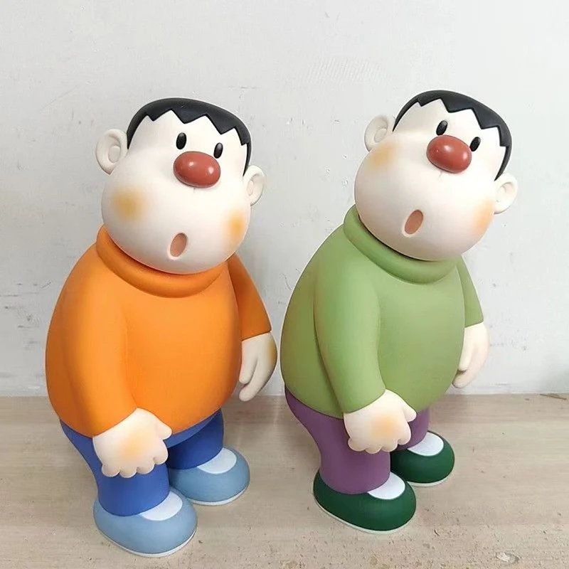 Figurine Doraemon Fat Tiger Anime pour enfants, version originale, jeu de marée, décoration de bureau en vinyle PVC, modèle beurre de dessin animé, jouets cadeaux