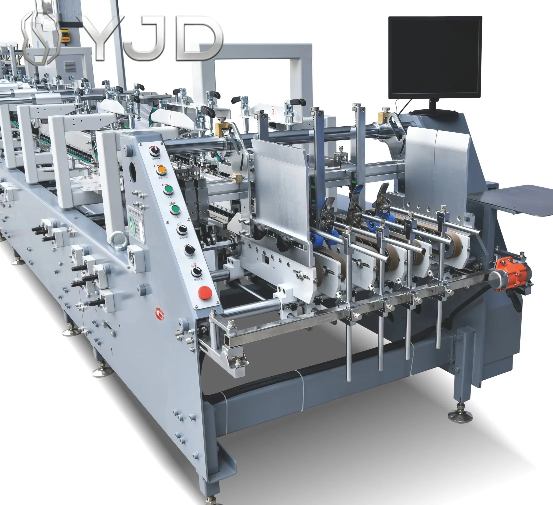JY850  China Box Folding Machines/card Box Magnet Pasting Machine /high Speed Automatic Packaging Pasting Machine