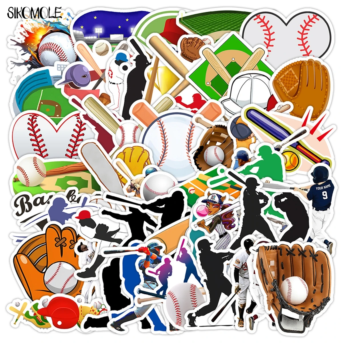 10/30/50PCS Sport Honkbal Leuke Stickers Esthetische DIY Decoratie Kinderen Speelgoed Kid Reisbagage Decal graffiti Sticker Pack
