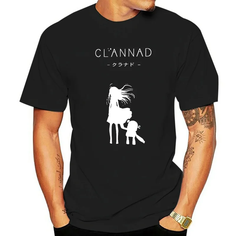 Clannad T Shirt CLANNAD Robot T-Shirt Casual 100 Percent Cotton Tee Shirt Awesome Male Oversize Tshirt