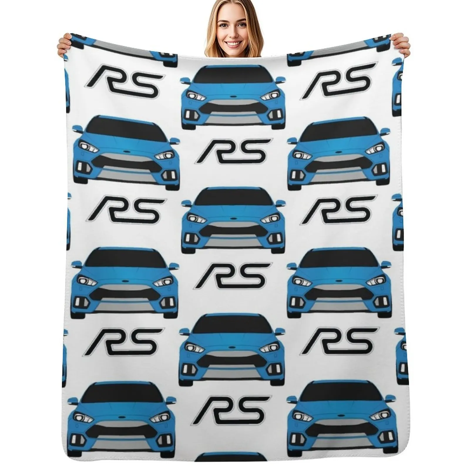 Focus RS Throw Blanket Soft Sherpa Fleece Warm Blanket for Winter