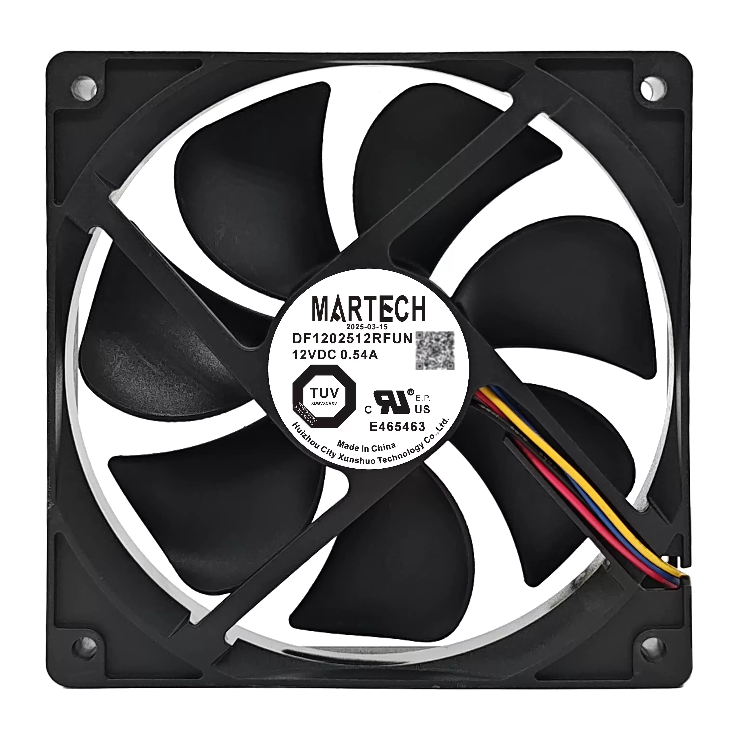 Original For MARTECH DF1202512RFUN DF1203812B2FN DC 12V 0.54A 4.5A Multi-Wire 120mm 12cm Server Chassis Cooling Fan