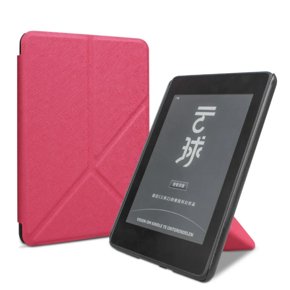 Auto Wake/Sleep 7 inch E-Reader Case SA568B Wear-resistant Folio Cover Leather for Kindle Paperwhite 2024 12th/Colorsoft