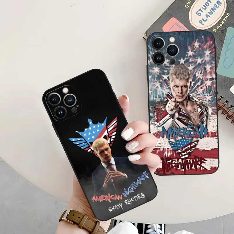 Luxury Cody Rhodes Phone Case For Iphone 14 Pro 13 Mini 11 12 Max Xr X Xs 7 8 Plus 6 Back Cover