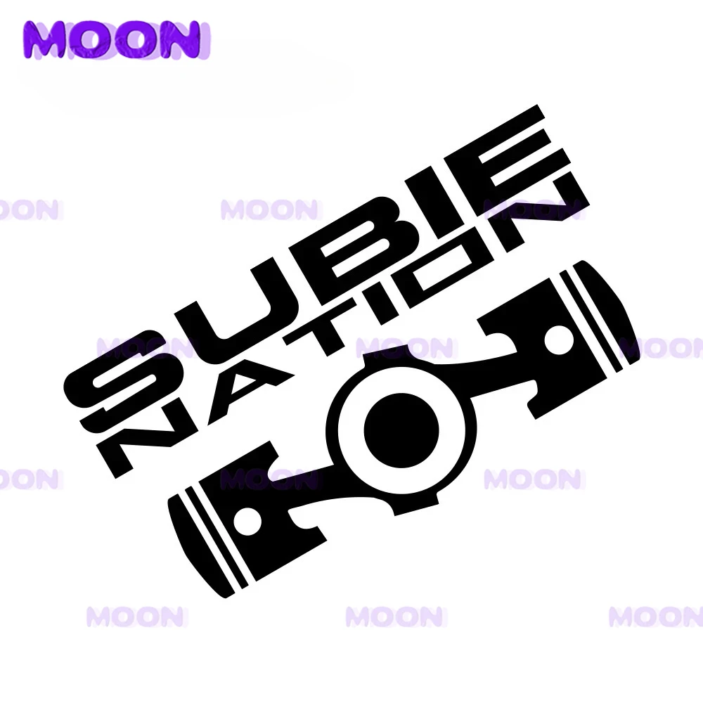 

Модные буквы SUBIE Nation, креативные виниловые водонепроницаемые персонализированные наклейки, автомобильные детали в различных цветах на выбор