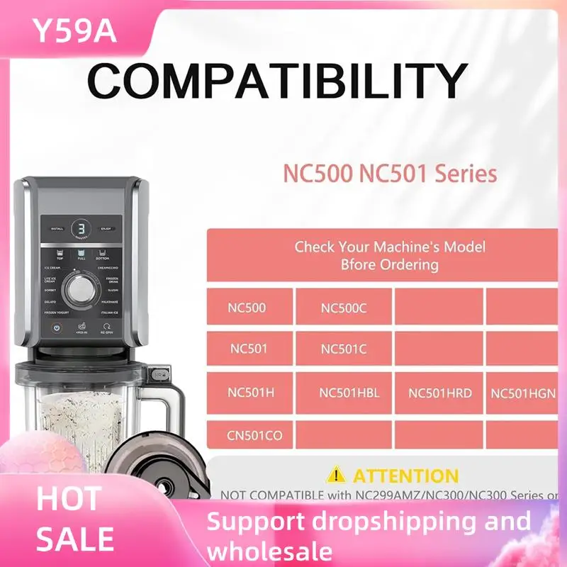 

Y59A Outer Bowl Lid For Ninja Ice Cream Makers NC500/NC501 NC500C/NC501C NC501H/NC501HBL Replacement Part