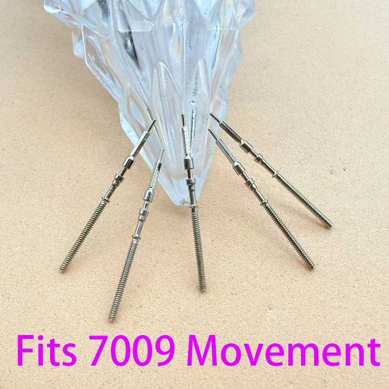 

7009 Stem 2PCS/4PCS Steel Crown Parts Crown Watch Steel Stem Kit Fit 7009 Movement Stem Watch Accessories Movement parts Replace