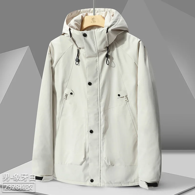 

Новая мужская куртка на флисовой подкладке, зимняя толстая спортивная хлопковая парка, теплое уличное зимнее пальто для мужчин, куртка на флисовой подкладке