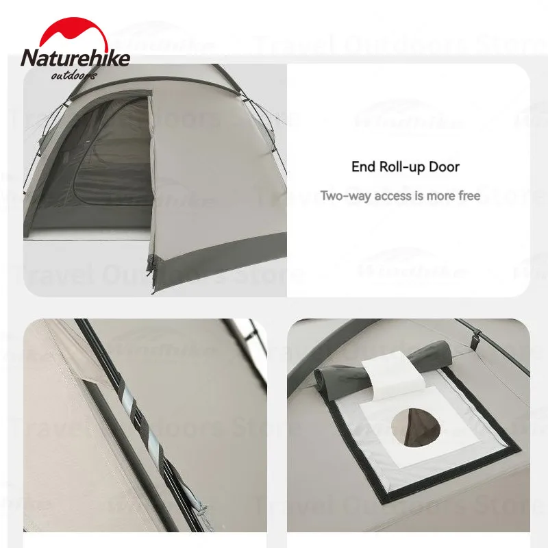 Naturehike Tent 30D Polyester Hiking Camping Tent Outdoor Ultralight Professional High Quality 4 Season Hiking Tent With Chimney