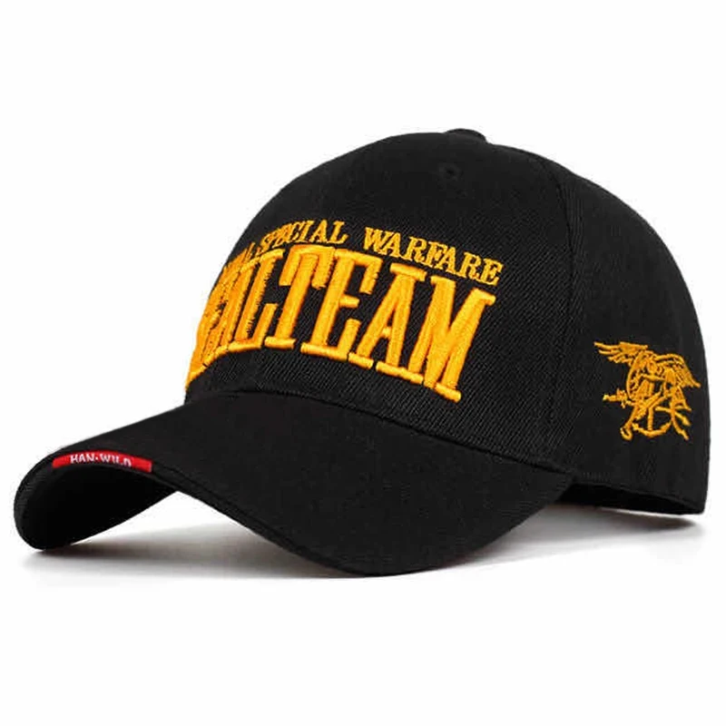 Modische Baseballkappe mit Stickerei der United States Marine Corps SEALTEAM für Herren, Outdoor-Jagdmütze, Navy Seals-Mütze, Sportkappe für Erwachsene – Detail 4