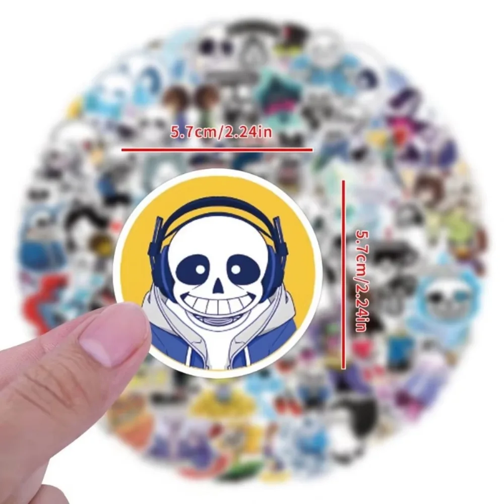 110 قطعة لعبة Undertale الكتابة على الجدران ملصقات DIY بها بنفسك حقيبة جراب هاتف الكمبيوتر الغيتار ديكور فتحة سقف لاصق لعبة