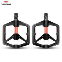 PROMEND Mountain Bike Pedal DU Sealed Bearings Anti-Slip Aluminum Alloy Pedal With Reflectors MTB Road BMX Pedals Bicycle Parts