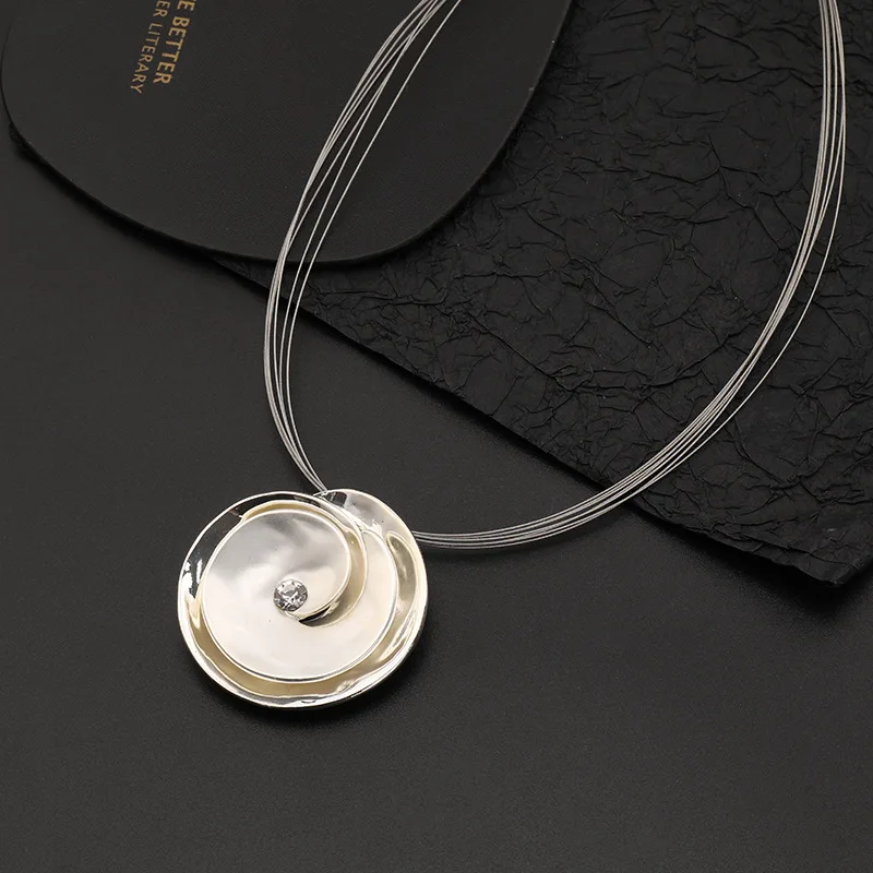 Sweet Rose Flower Necklace for Women Korean Fashion Collares Chains Pendants Trending Products Goth Jewelry