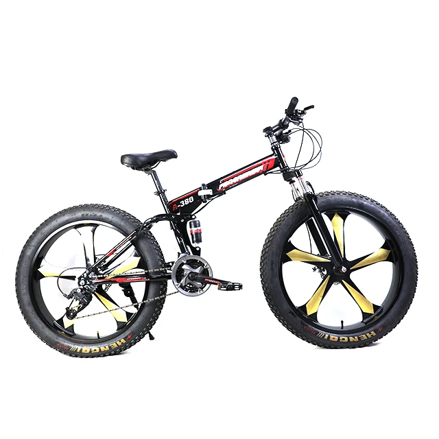 fat bike 26*4.0 fat tire bicycle full suspension folding frame snow bike