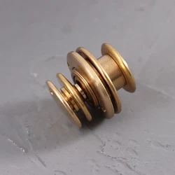 1pc Solid Brass Mortise Clip Buckles Lock Bag Briefcase Spring Lock Snap Decorative Clasps Closure Leather Craft DIY Hardware