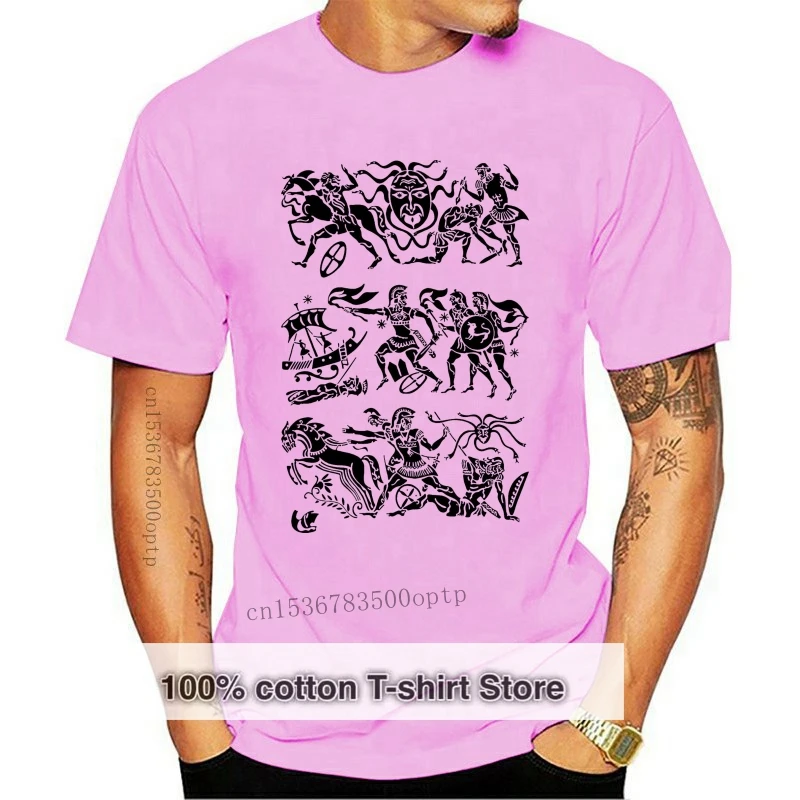 

New GREEK MYTHOLOGY FULL PAGE - 2024 COTTON GREY GREY TSHIRT