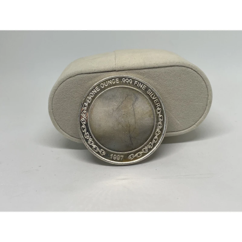 1997.999 عملة تذكارية لترحيب الطفل من الفضة الجميلة - تذكار عتيق نادر لحديثي الولادة وأحبائك #6