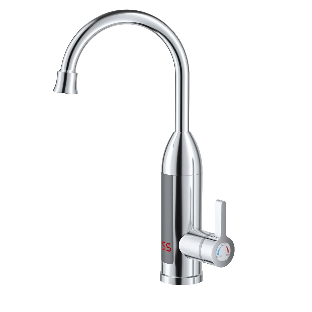 Instantaneous Digital Display Electric Kitchen and Bathroom Quick-heating Heating Faucet RX-012