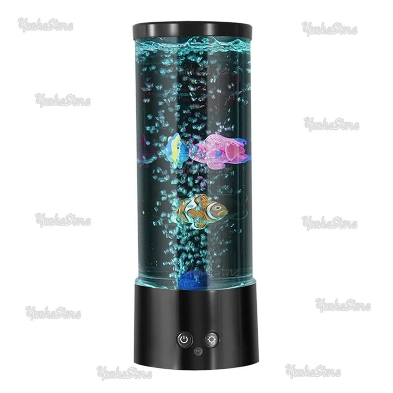 

1 комплект, мини RGB пузырьковая лампа для рыбы, аквариумная лампа с дистанционным управлением, лавовая лампа, подходящая для украшения дома