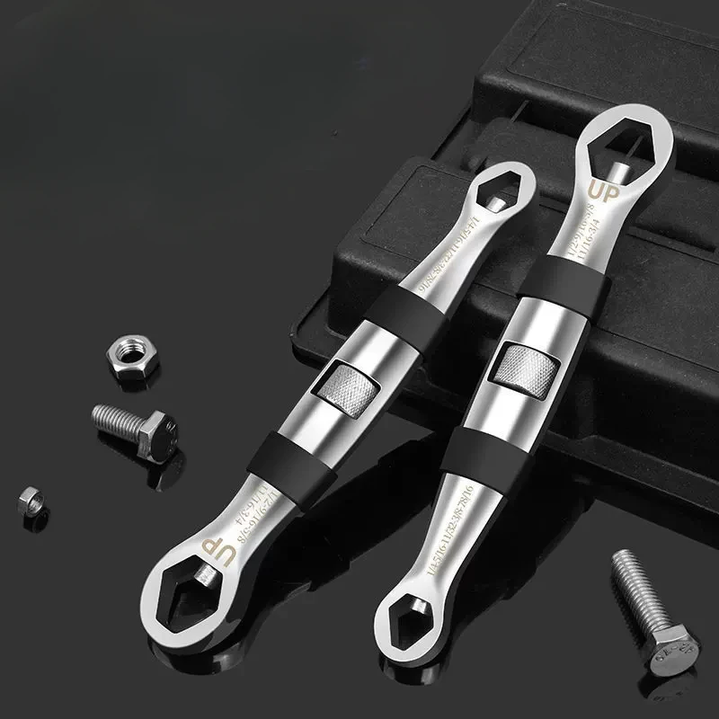 

Adjustable Universal Wrench Torx Torque Garage Spanner Hexagonal Nut Multifunctional Double End Key Automotive Manual Hand Tools