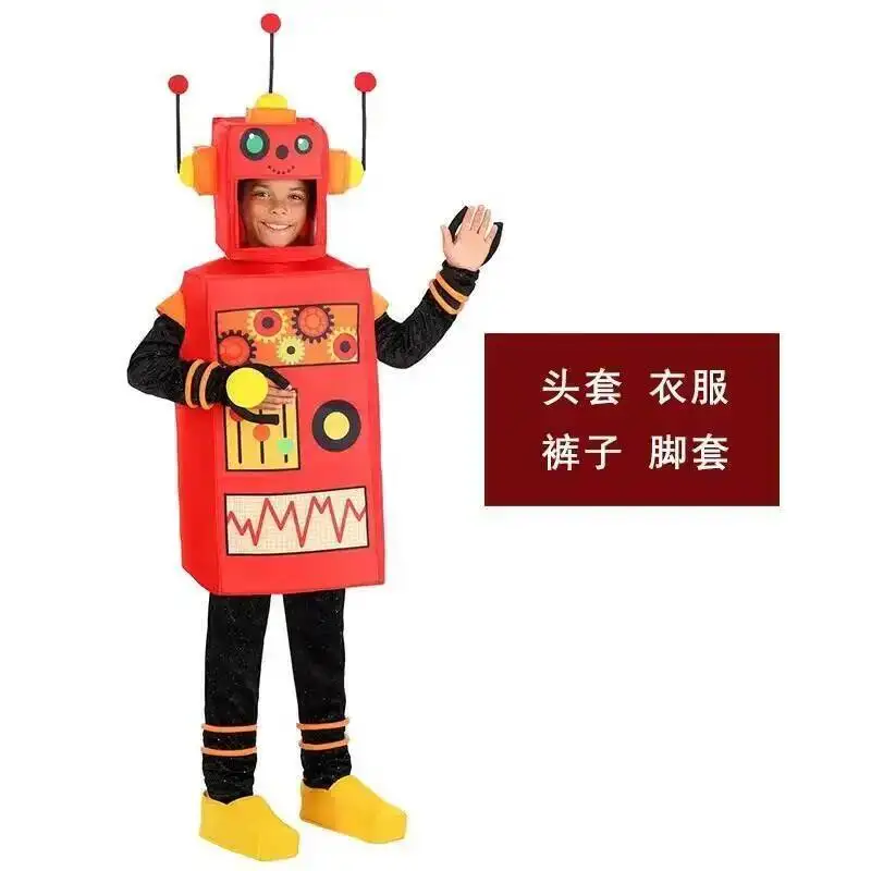 

Представление Хэллоуин Сцена День защиты детей Вечеринка AI Интеллектуальный робот Ролевая игра Костюм Косплей