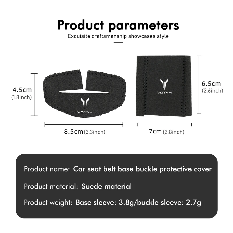 2 pezzi di protezione della fibbia della cintura di sicurezza dell\'auto copertura Anti-collisione per Voyah FREE 2021 2022 2023