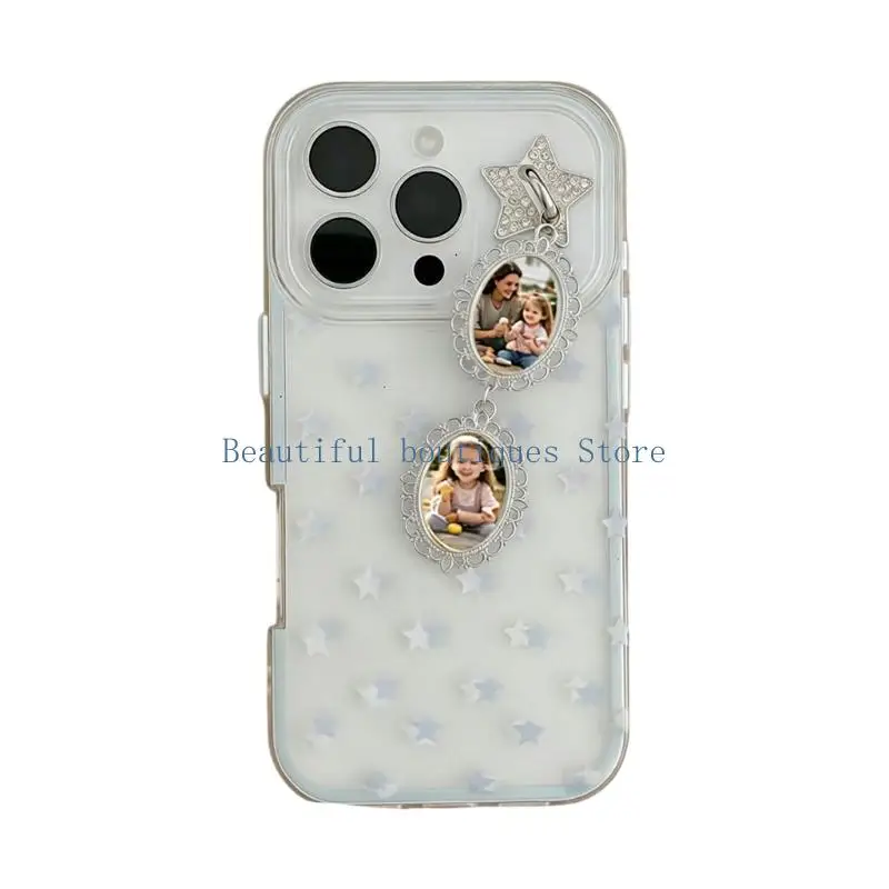 U4LF Handmade Dragon Phone Pattern Silicone Pendant With Metallic Finish