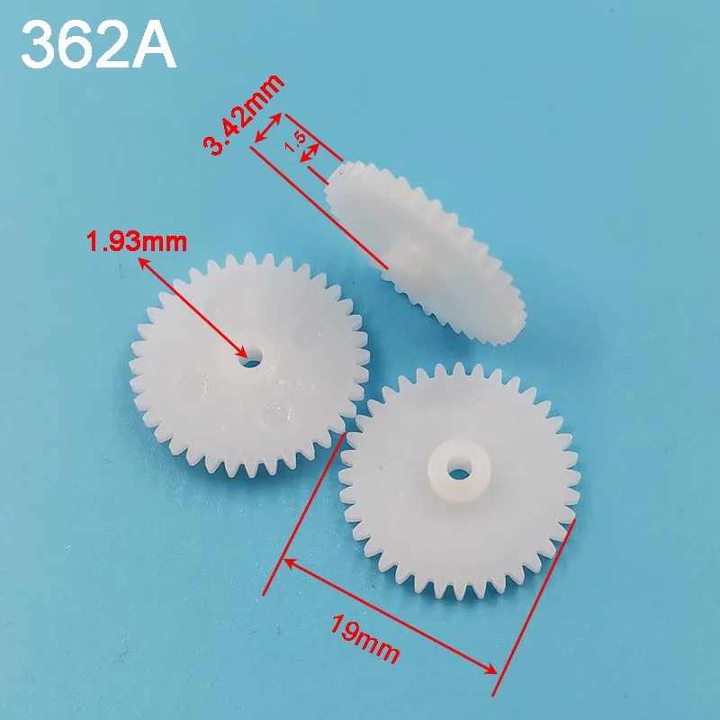 362A 0.5M POM Gear 36 Tooth 19mm Plastic Gear Disc Cone Toy Accessories 36T 2mm Hole Gears