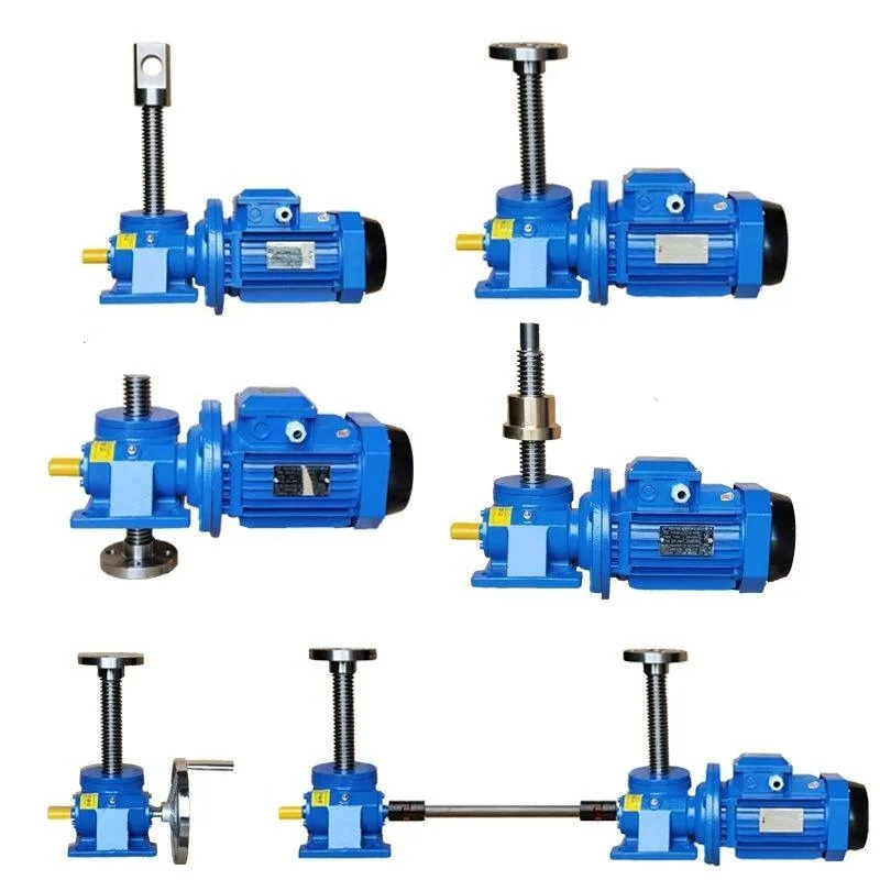 Small screw lift screw lift table hand electric lift turbo worm gear reducer