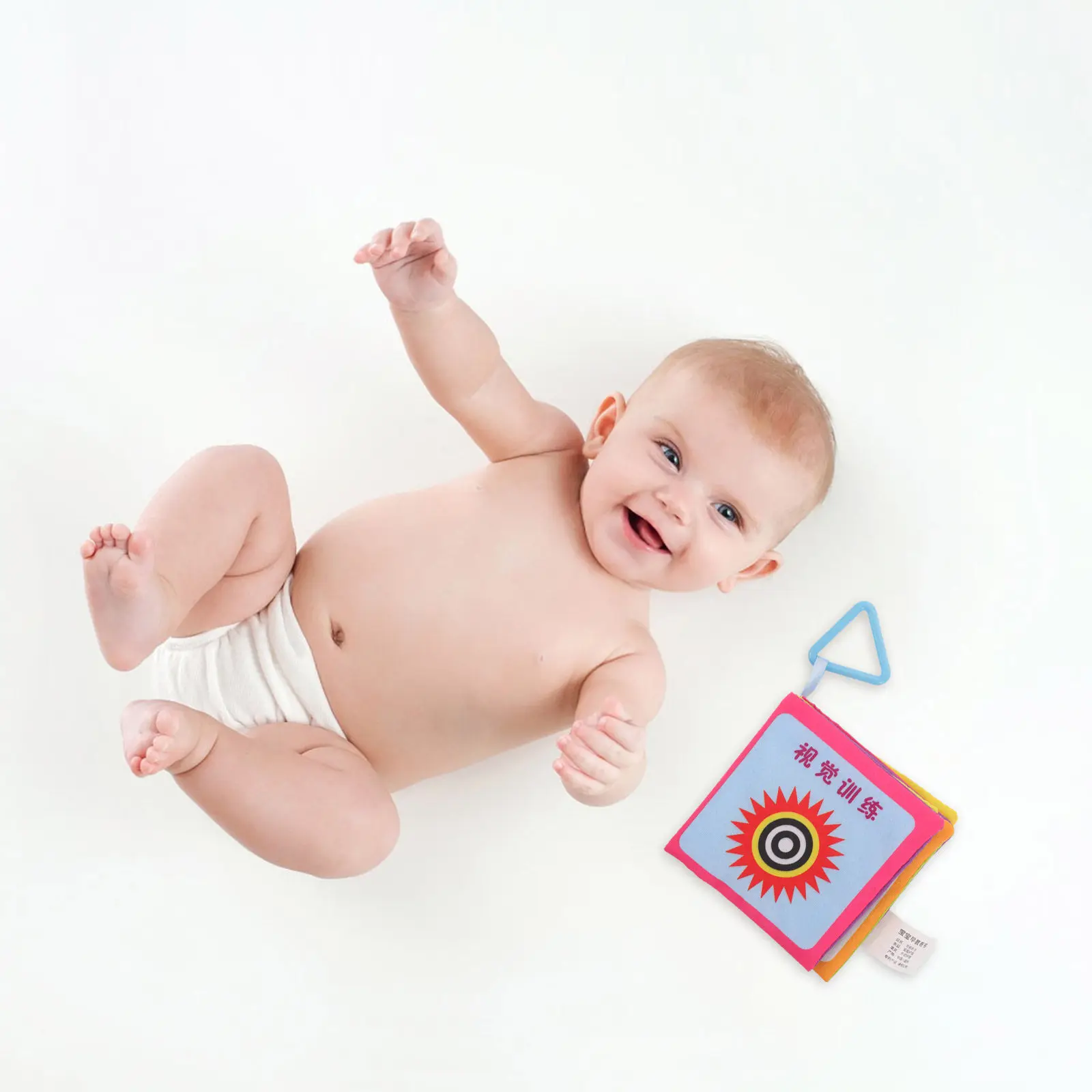 1 セットベビー布絵本幼児早期発達感覚ソフト教育布絵本視覚刺激用ベビー感覚おもちゃ