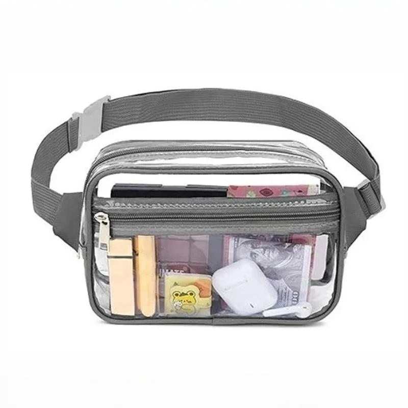 

Hot-selling Transparent Fanny Pack Outdoor Sports Adjustable Fanny Pack Running and Riding Visual Portable Storage Change Bag
