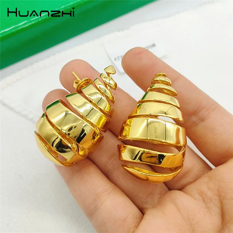 Waterproof Cutout Water Drop Hoop Earrings for Women Stainless Steel PVD Gold Plated Trendy Hollow Classic Jewelry Wholesale INS