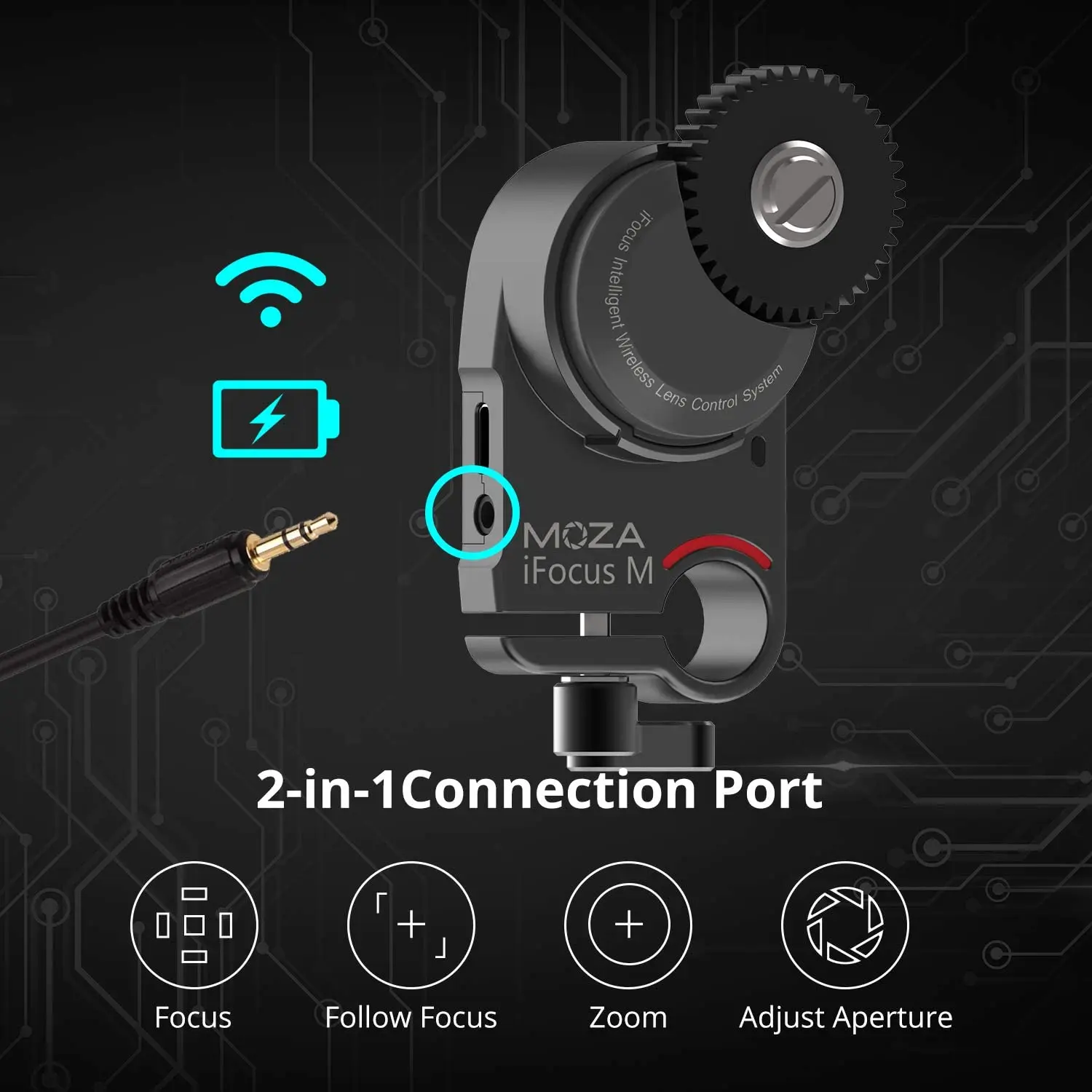 MOZA iFocus-M Follow Focus Motor for MOZA Air 2 MOZA Aircross 2 Stabilizer