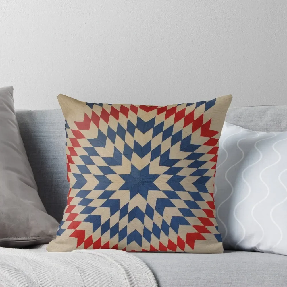 

Vintage Lone Star patchwork quilt Throw Pillow pillow pillowcase Cushion Cover pillow